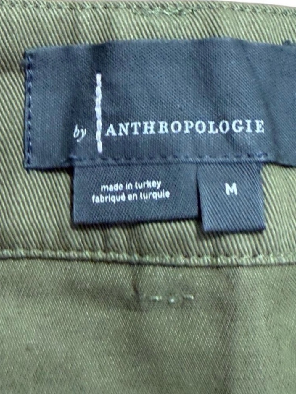 Anthropologie Olive Green Pleated Cargo Mini Skirt Utility Y2K Style M - Picture 3 of 11